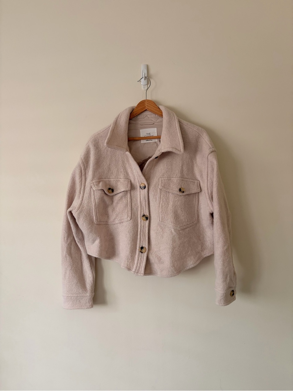 Aritzia Wilfred Ganna Cropped Jacket in Cream